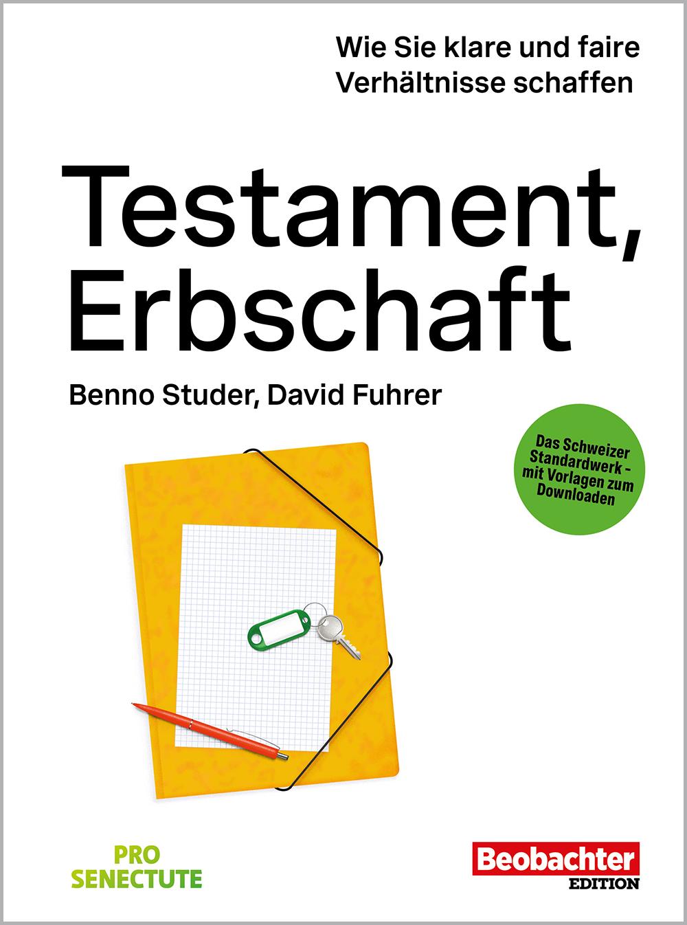 Buch / Testament Erbschaft 2025 Testament, Erbschaft