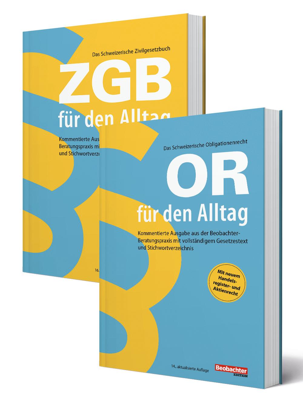 Buch / Buchset ZGB und OR für den Alltag Buchset OR und ZGB